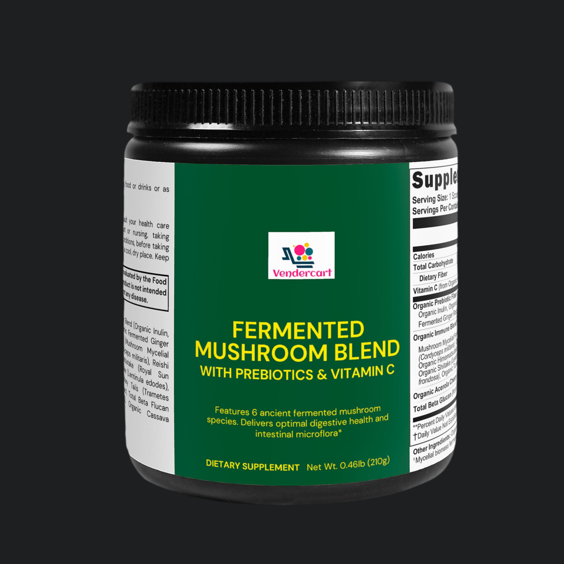 FERMENTED MUSHROOM BLEND – IMMUNE & GUT HEALTH SUPPORT