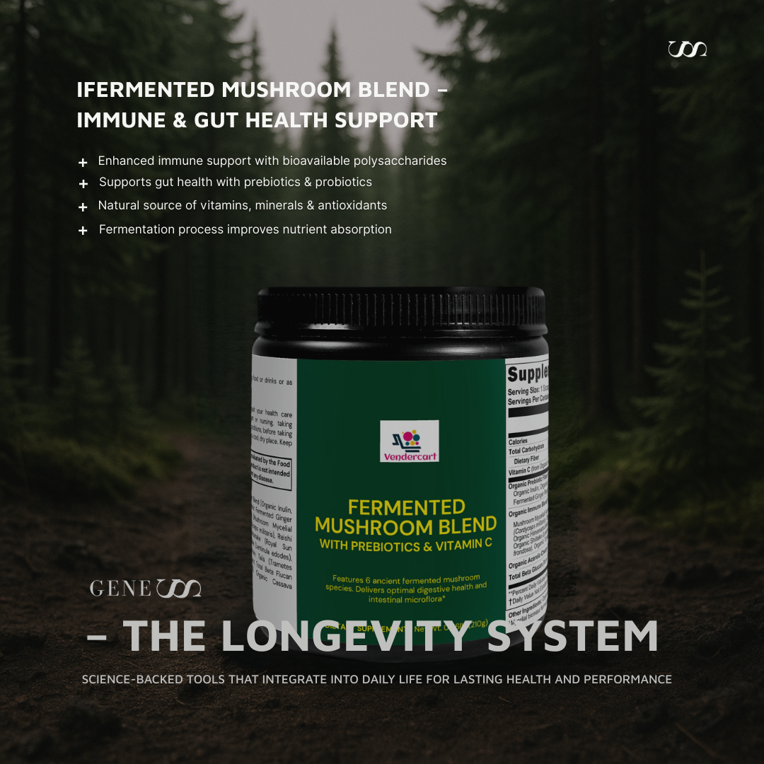 FERMENTED MUSHROOM BLEND – IMMUNE & GUT HEALTH SUPPORT