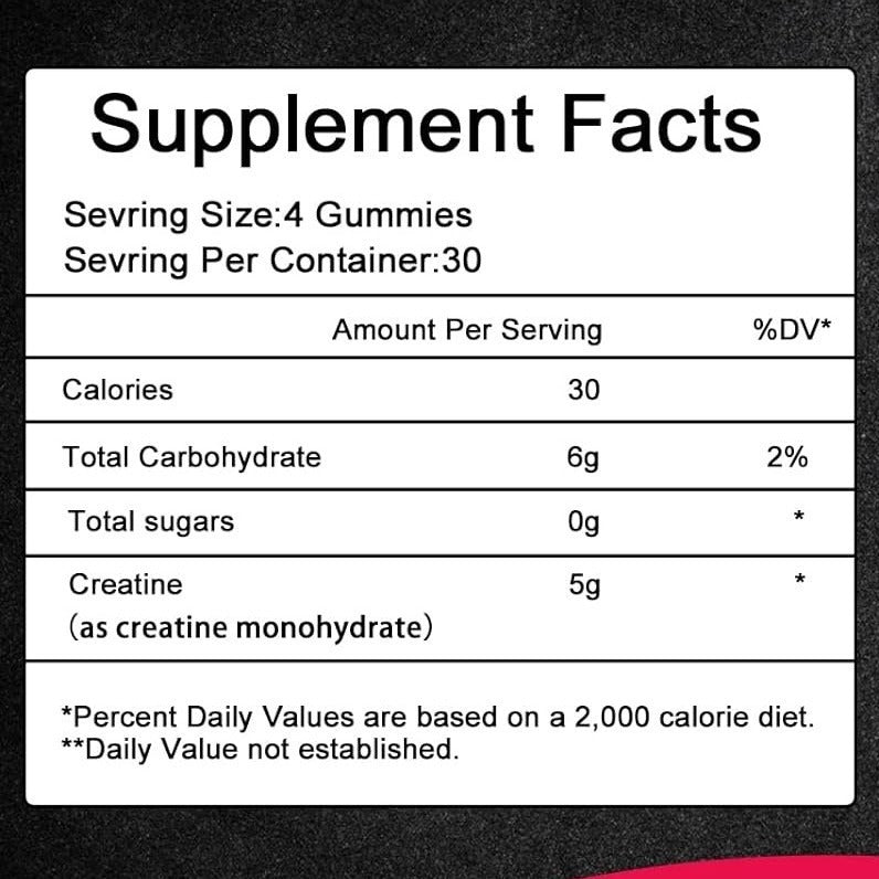 CREATINE MONOHYDRATE GUMMIES